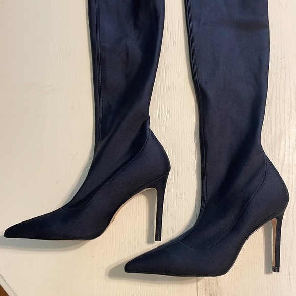 New Stuart Weitzman Ultrastrt Legging 100 Stretch Thigh High Black Boot size 6.5 - Picture 12 of 15